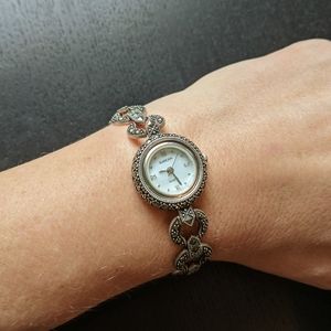 Sterling Silver Marcasite Suspicion Watch